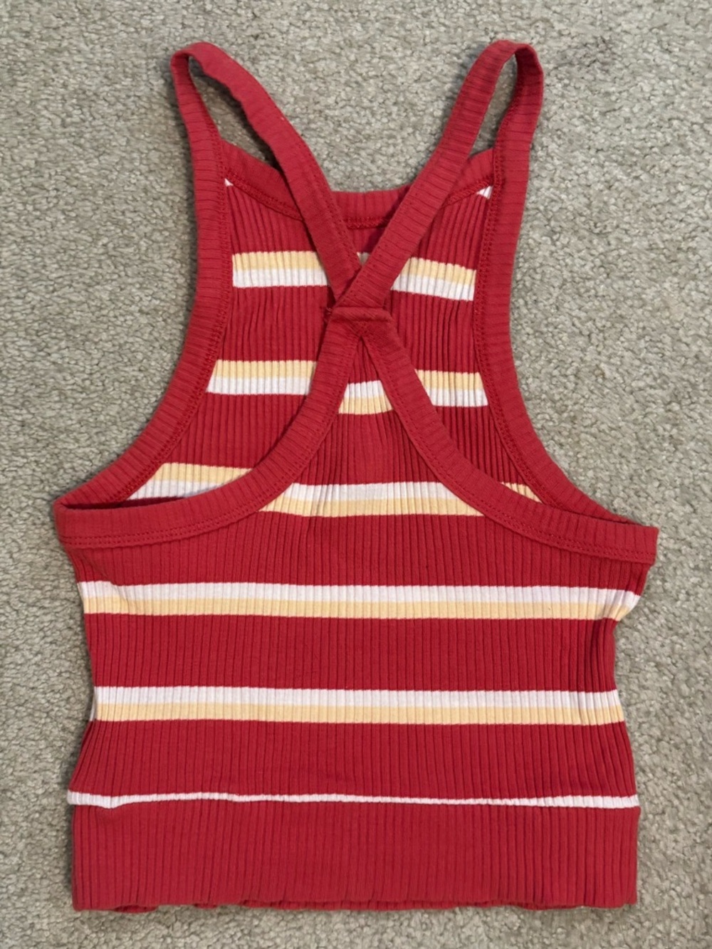Pacsun Red Striped Ribbed Tank Top🍎 - Picture 4 of 7